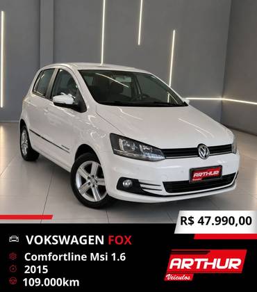 VOLKSWAGEN FOX 1.6 MSI COMFORTLINE 8V FLEX 4P AUTOMATIZADO VOLKSWAGEN FOX 1.6 MSI COMFORTLINE 8V FLEX 4P AUTOMATIZADO